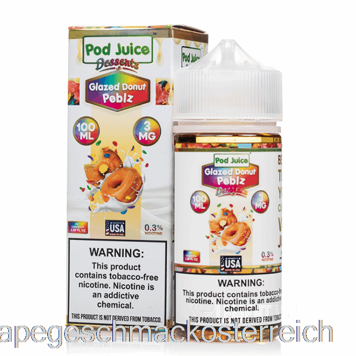 Glasierter Donut Peblz – Schotensaft – 100 Ml, 6 Mg Vape-Geschmack